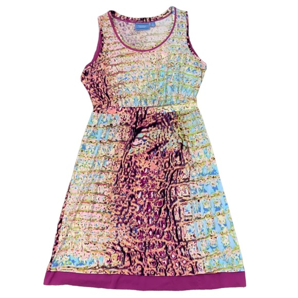 Simply Vera Vera Wang Sleeveless Midi Dress Sz M Elastic Waist Polyester - Picture 11 of 13